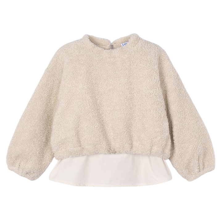 Sherpa Overlay Sweatshirt