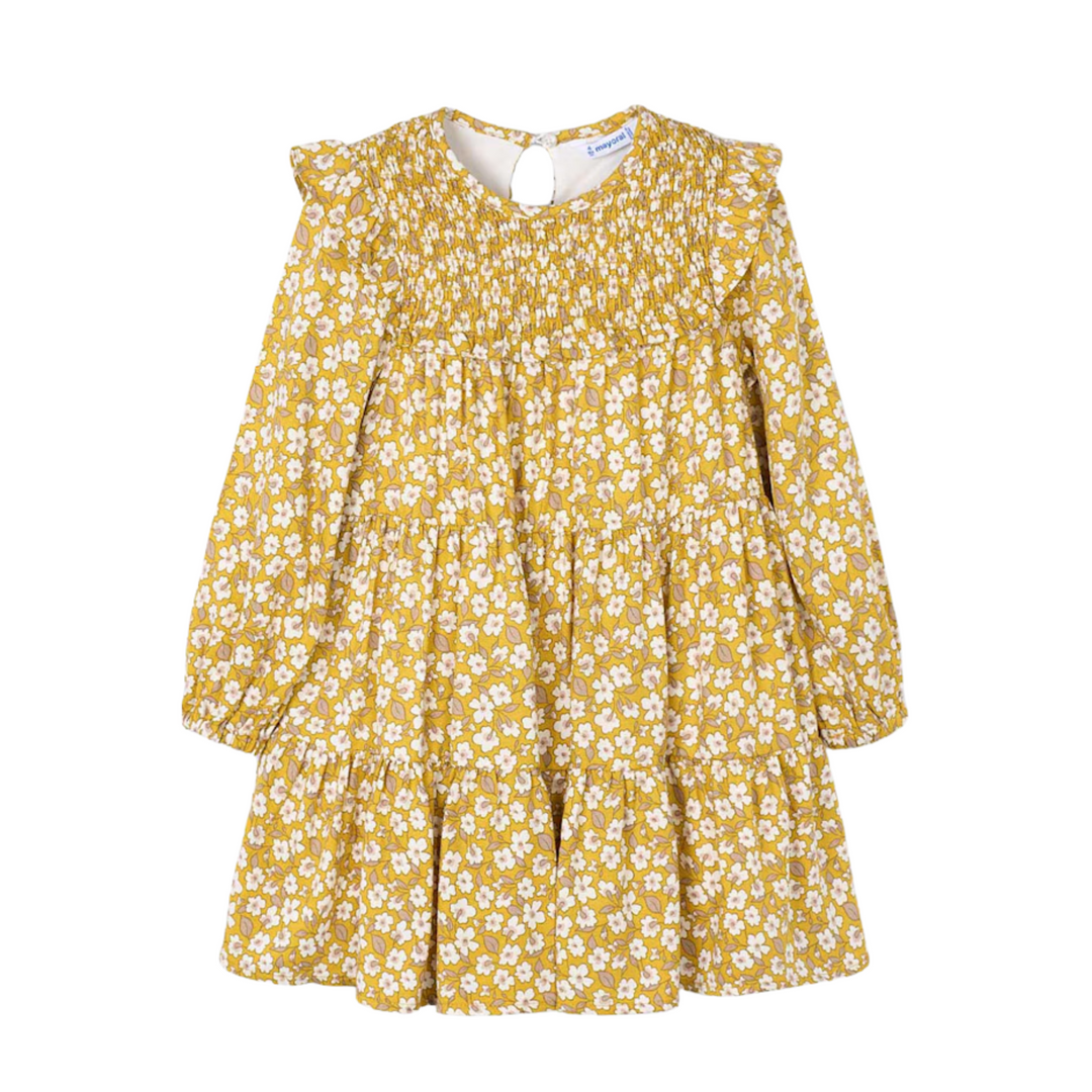 Smocked Floral Dress