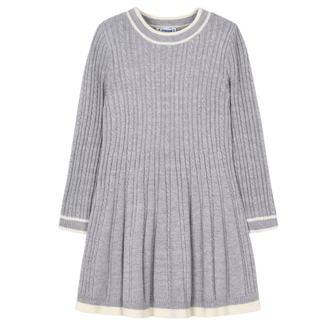 Pleated Knit Dress