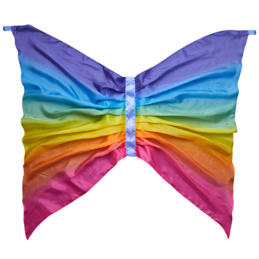Silk Fairy Wings - Rainbow