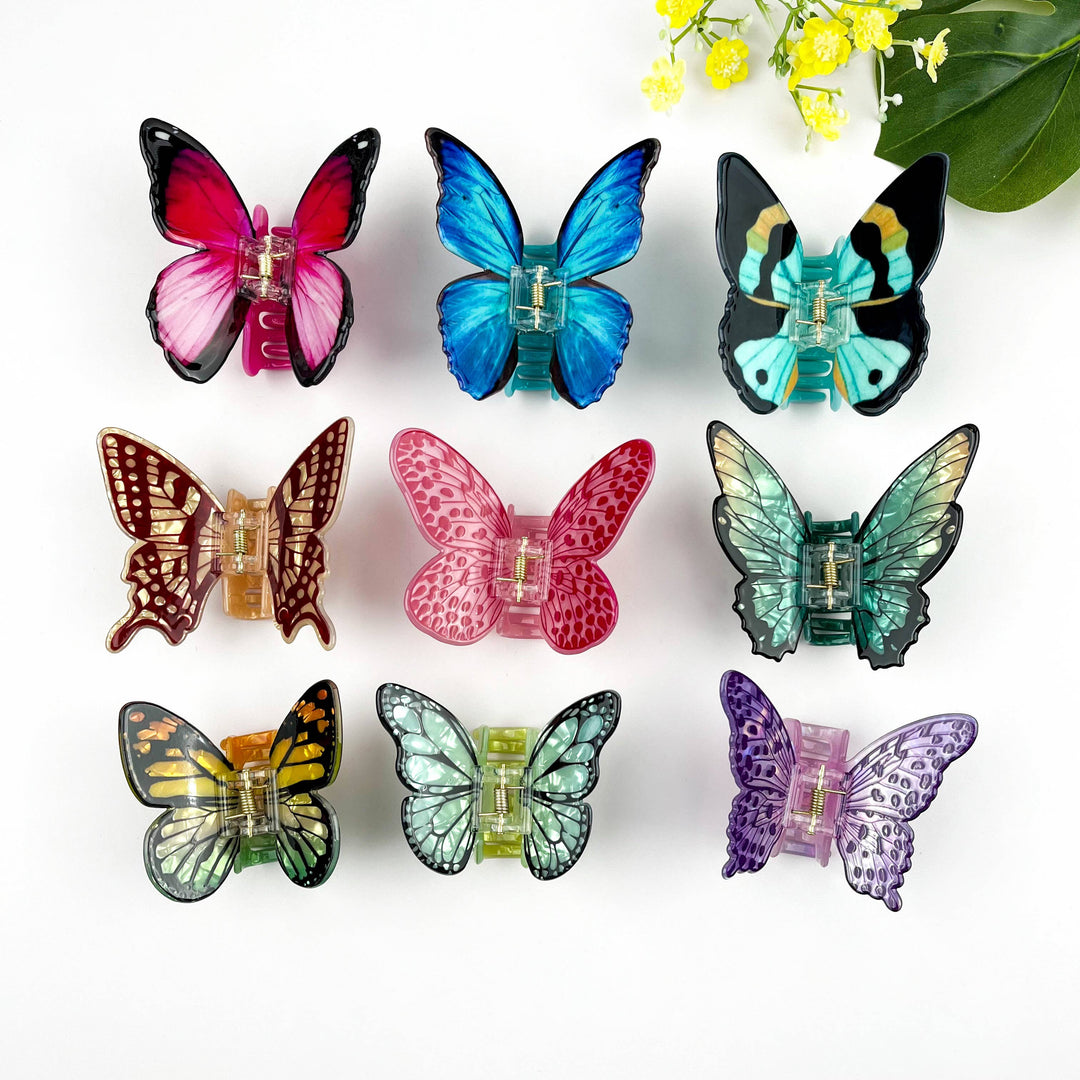Morpho Butterfly Claw Clip