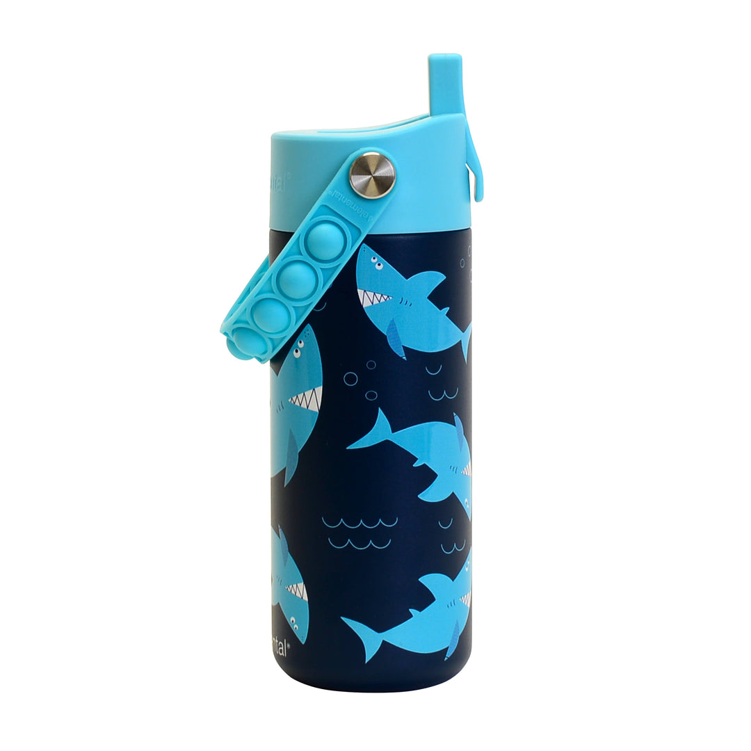 Fidget Handle Bottle 18oz - Sharks Ahoy