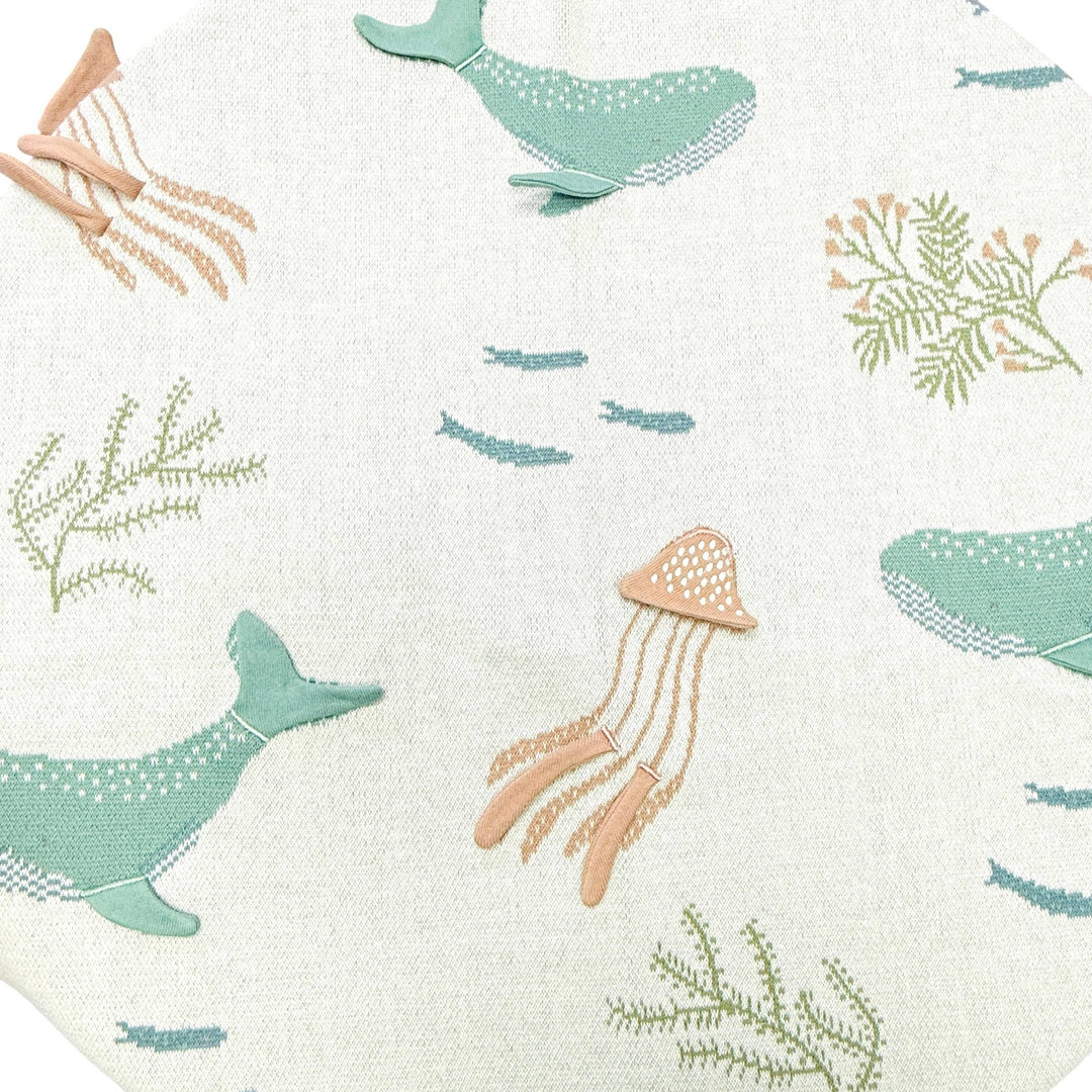 Jellyfish 3D Organic Knit Baby Blanket