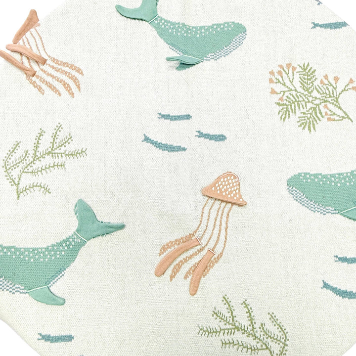 Jellyfish 3D Organic Knit Baby Blanket