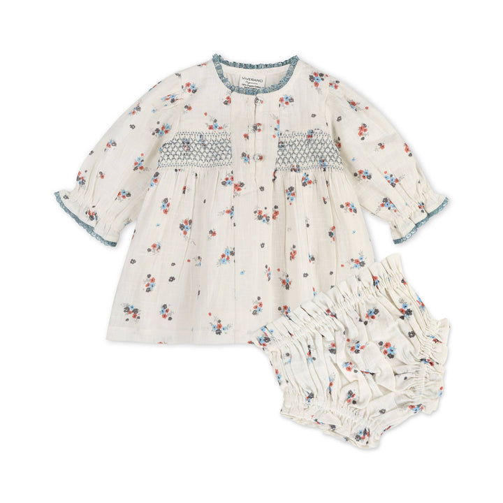 Juliet Smocked Dress & Bloomer Set