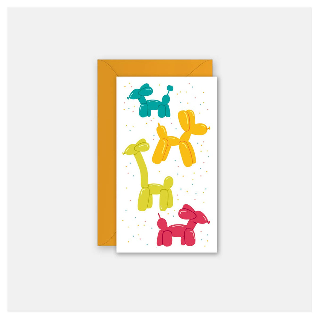 Balloon Dog Party Enclosure Card