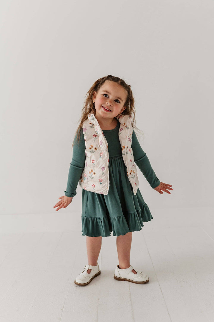 Puffer Vest - Meadow Bloom