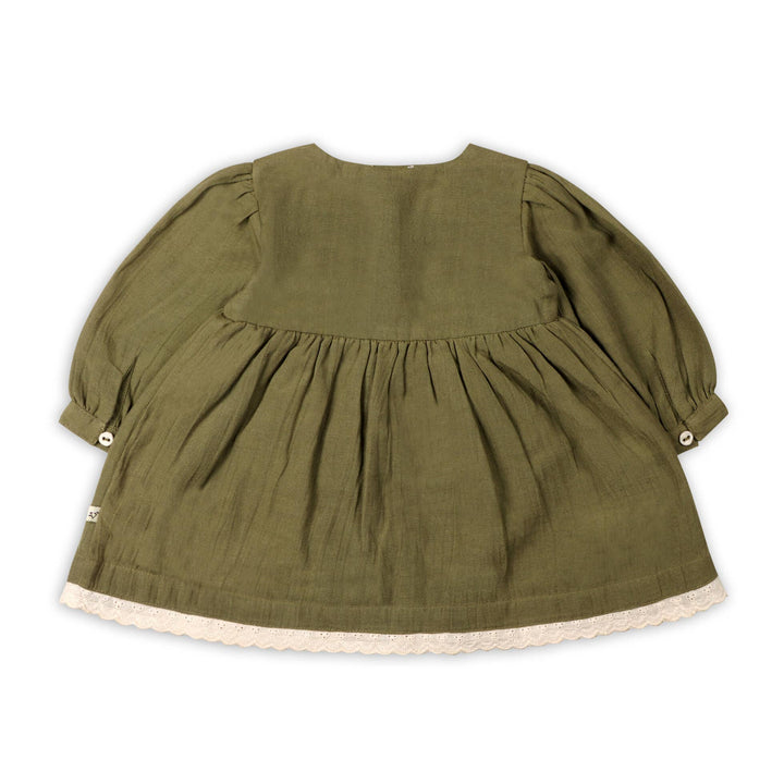 Hazel Embroidered Dress & Bloomer Set