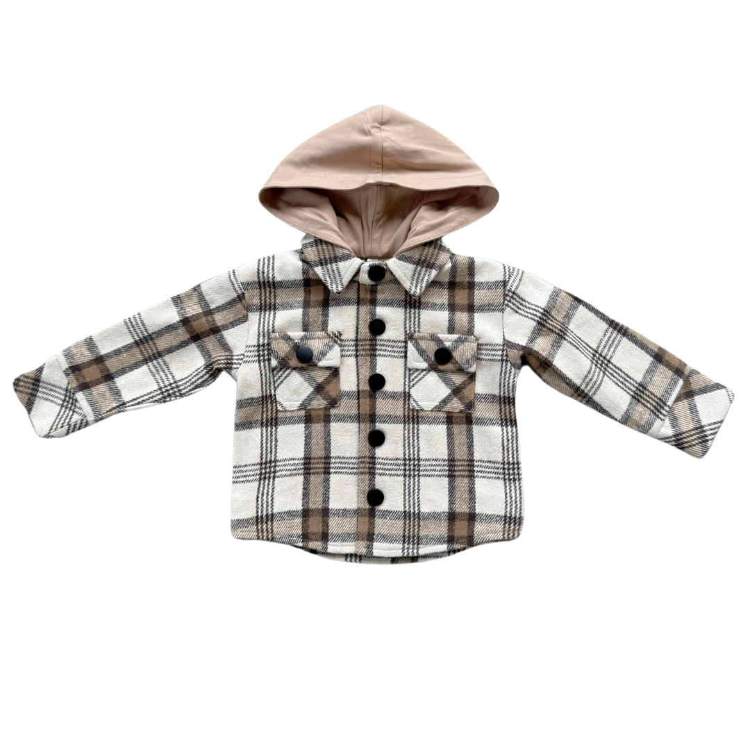 Plaid Hooded Shacket
