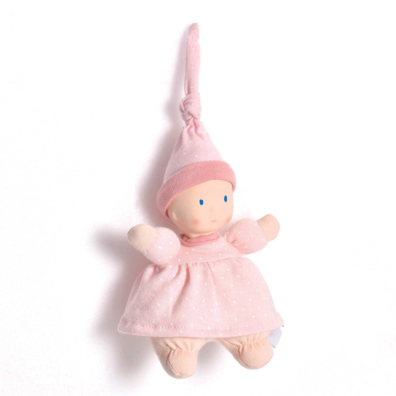 Pink Polkadot Doll with Rubber Head