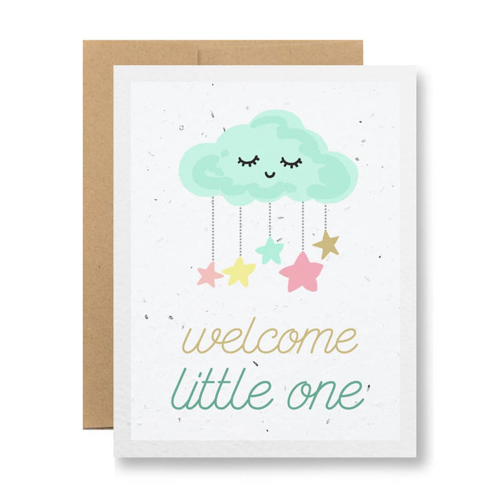 Welcome Little One - Plantable Seed Paper Greeting Card
