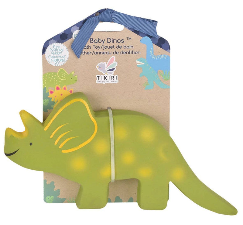 Baby Triceratops Rubber Toy