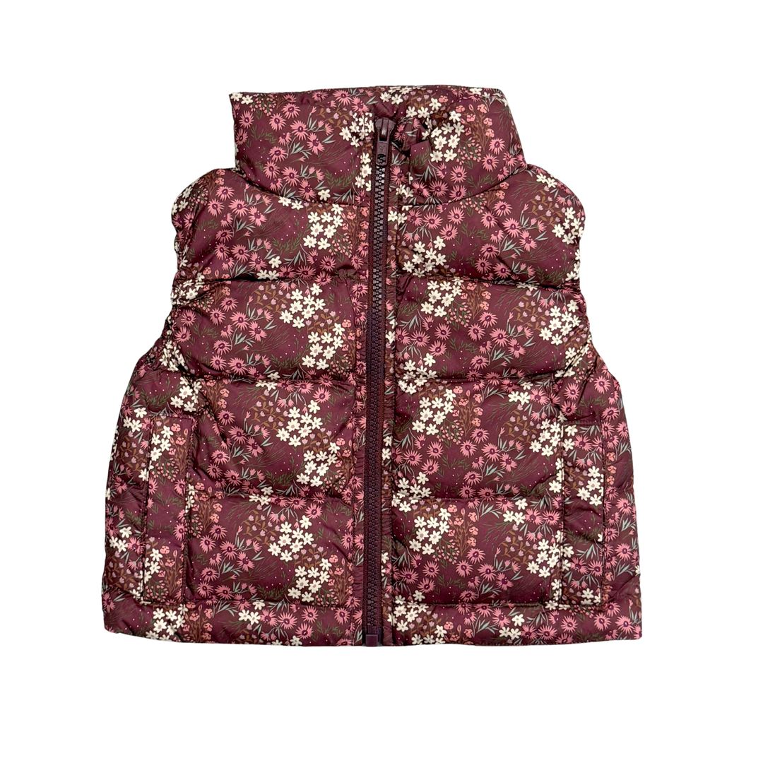 Puffer Vest - Garden Floral