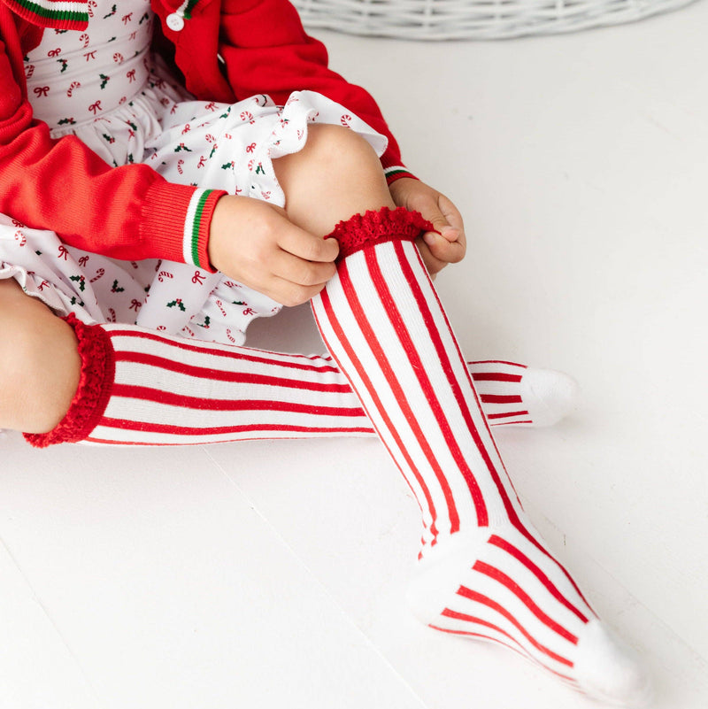 Classic Christmas Knee High Socks 3-Pack: 1.5-3 YEARS