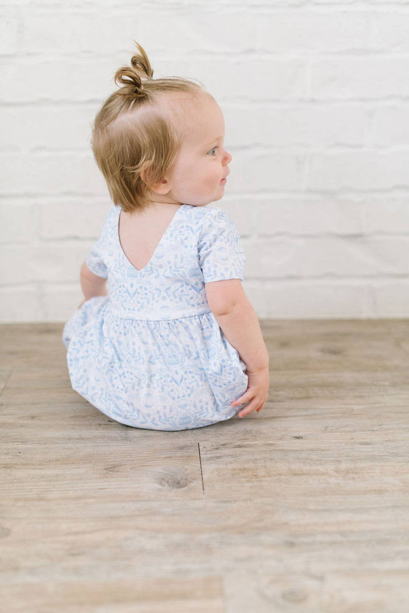 Rosie Romper - Blue Bunnies