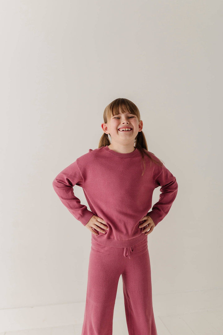 Crew Neck Sweater - Winter Mauve