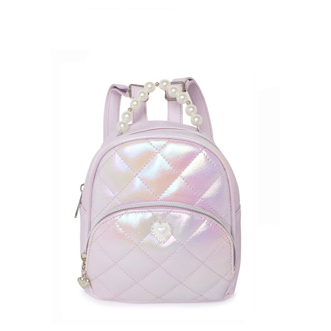 Metallic Quilted Mini Backpack