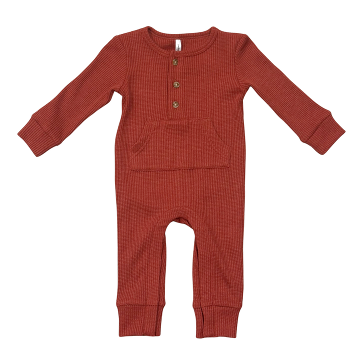 Henley Waffle Romper