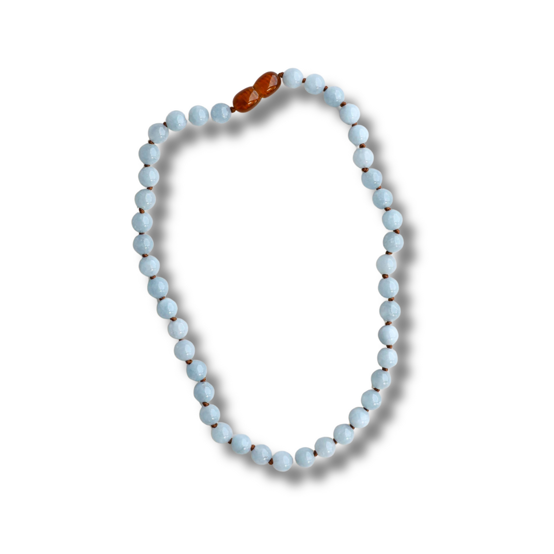 CanyonLeaf - Pure Gemstone + Aquamarine || Necklace