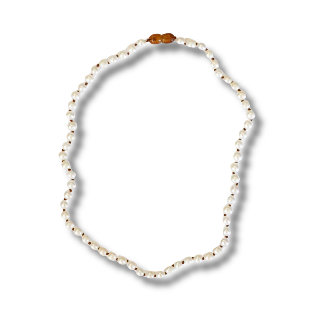 CanyonLeaf - Pure Gemstone + Pearl || Beaded Necklace