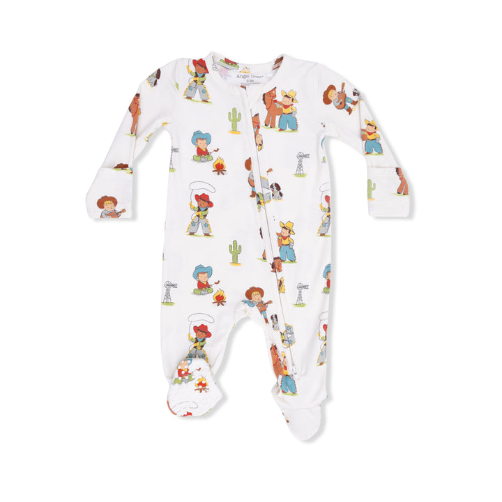 Vintage Cowboys - 2 Way Zipper Footie