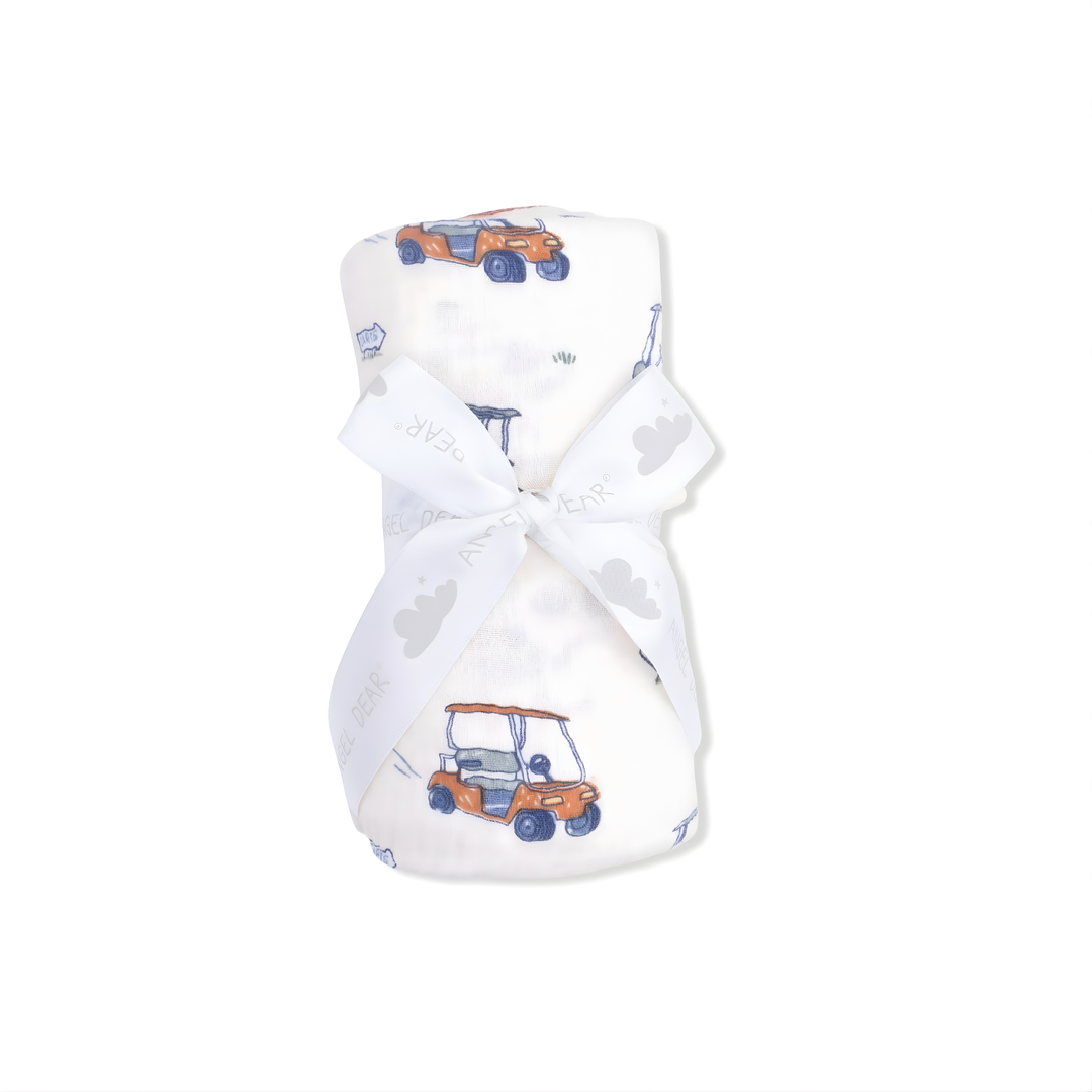 Zooming Golf Carts - Swaddle Blanket