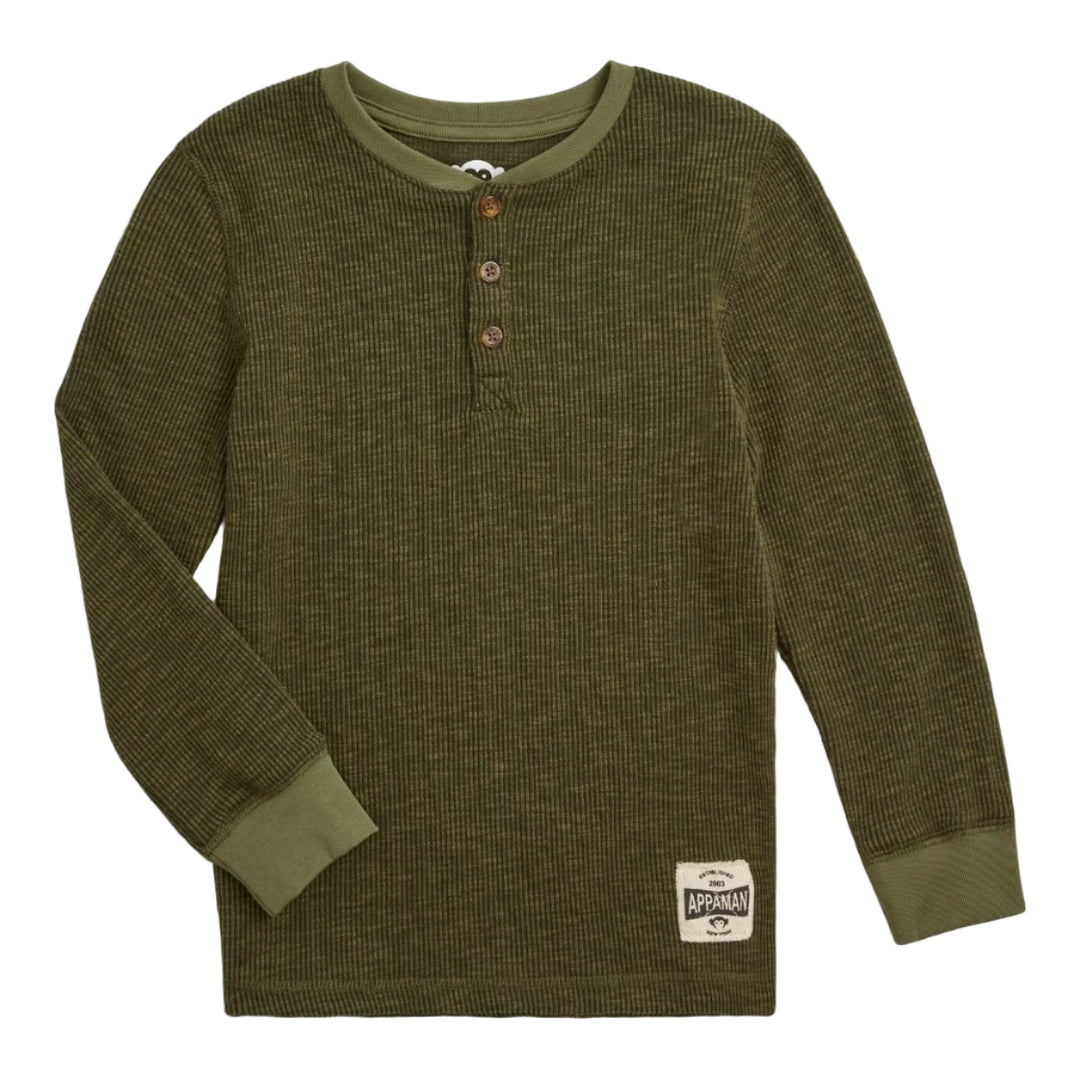 Thermal Henley - Dark Olive