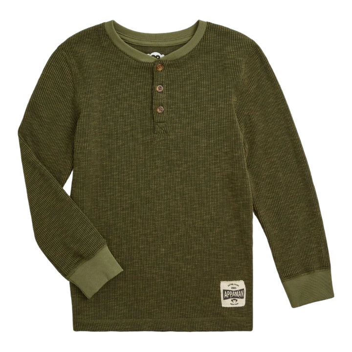 Thermal Henley - Dark Olive