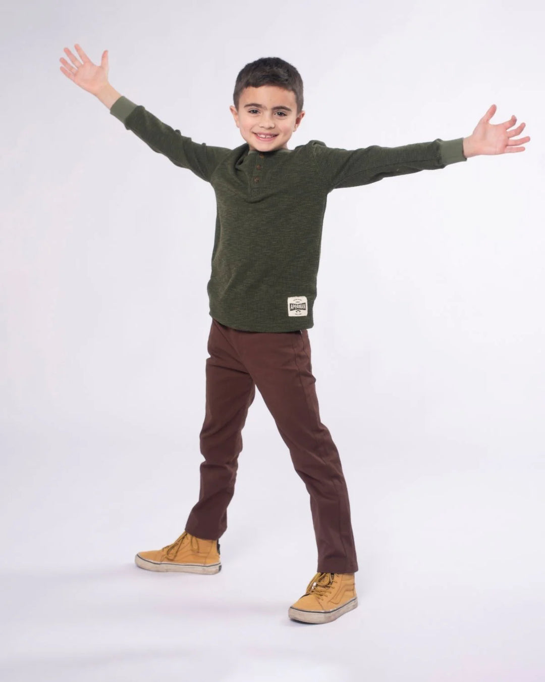 Thermal Henley - Dark Olive