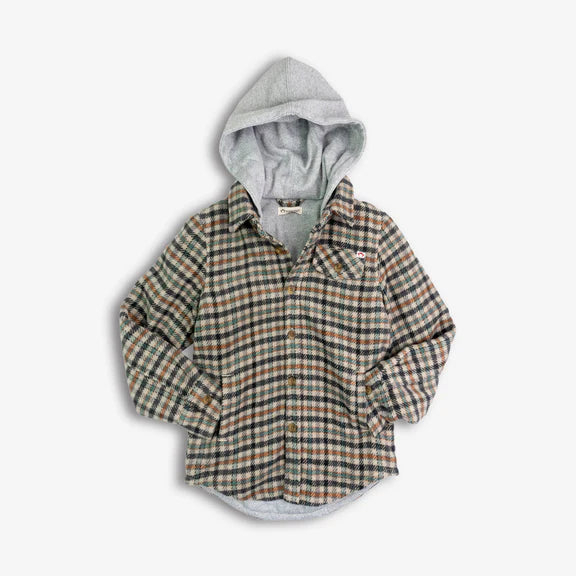 Glen Hooded Shirt Hoodie