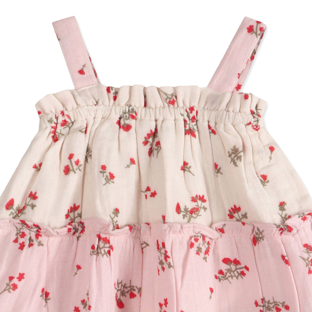 Bijou Tiered Floral Dress + Bloomer
