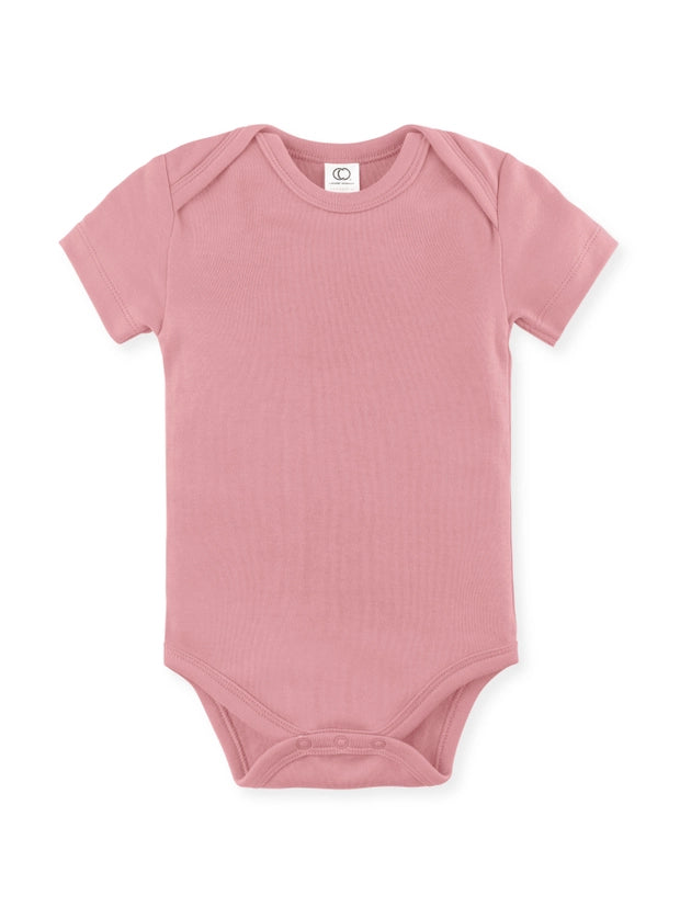 Short Sleeve Classic Bodysuit - Rose
