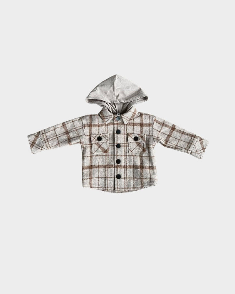 Plaid Hooded Shacket