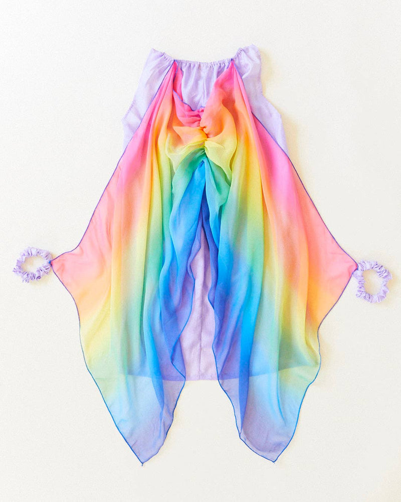 Silk Fairy Dress - Lavender/Rainbow