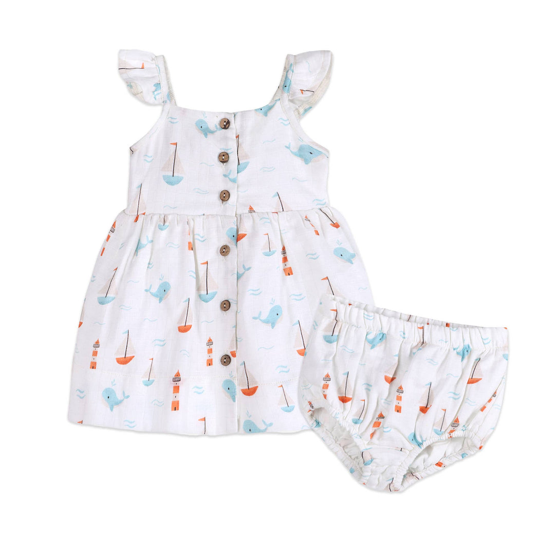 Sailboat Dress + Bloomer Set