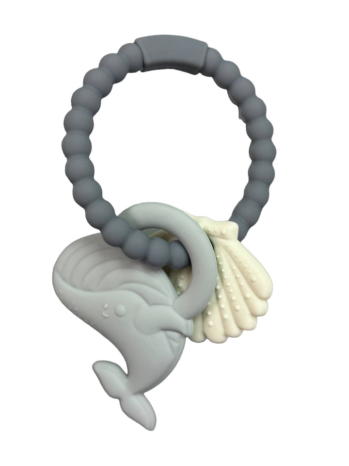 BPA Free Silicone Whale Teether Ring