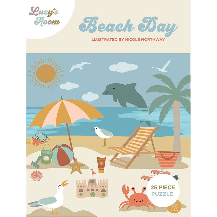 Beach Day 25 Piece Floor Puzzle