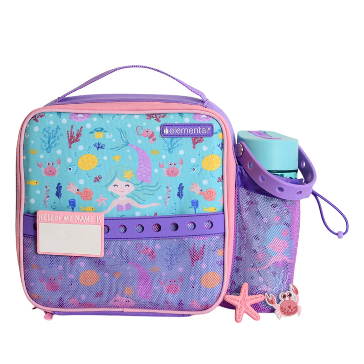 Insulated Lunch Bag+Bottle - Mermaid