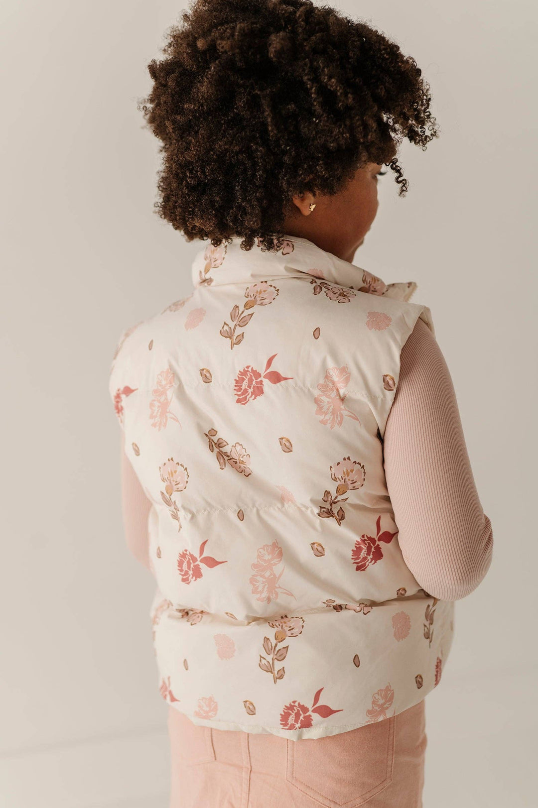 Boho Puffer Vest - Yara Floral