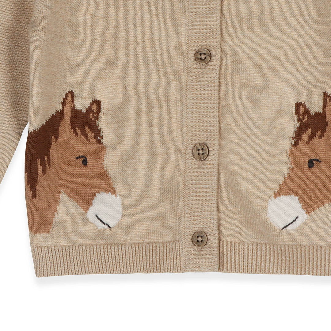 Horse Embroidered Cardigan