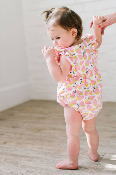 Betsy Romper - Pink Berry