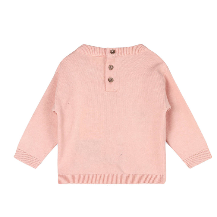 Applique Knit Pullover - Farm Windmill