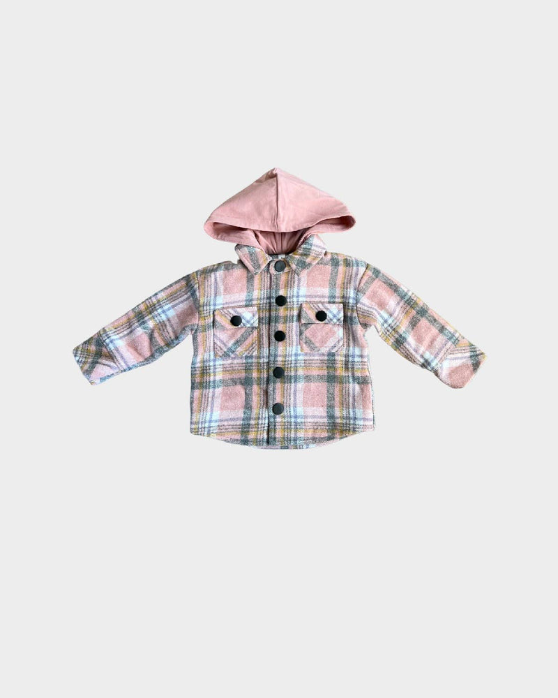 Plaid Hooded Shacket