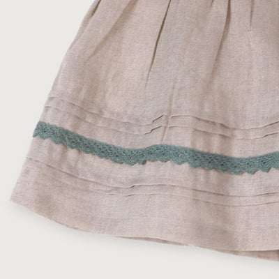 Sylvie Embroidered Linen Dress & Bloomer Set