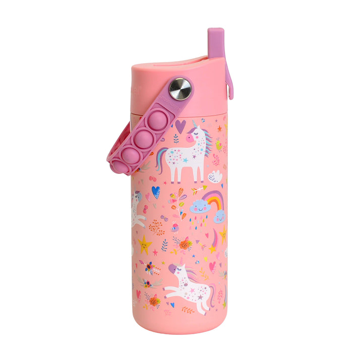 Fidget Handle Bottle 18oz - Unicorn