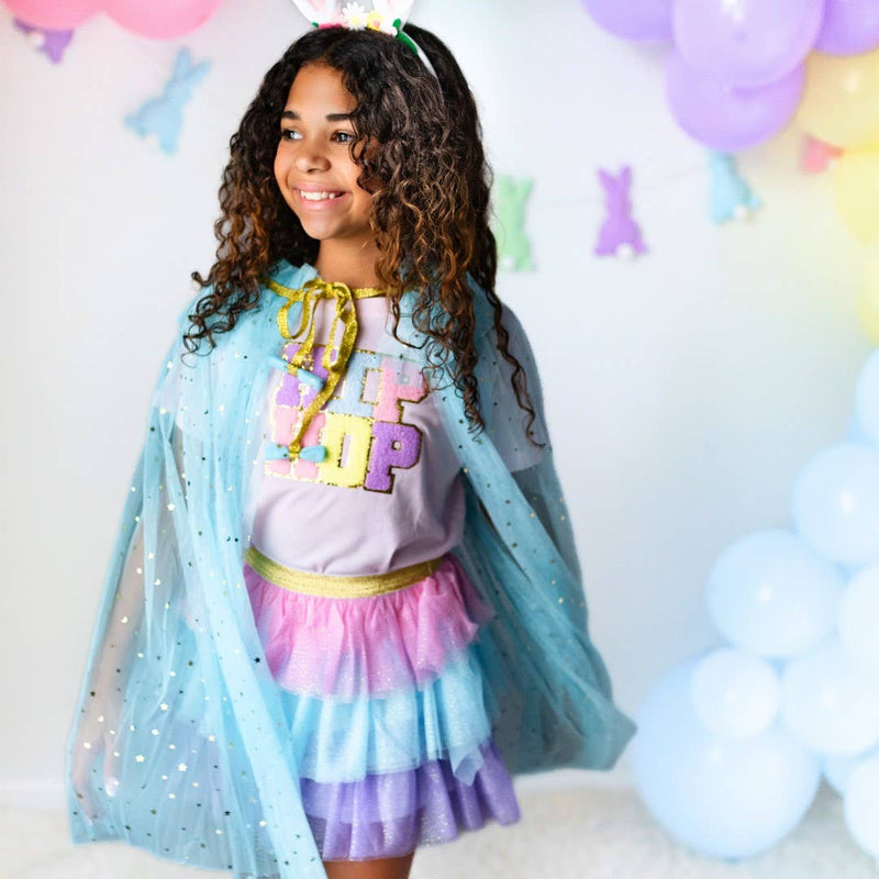 Aqua Star Cape - Kids Dress Up Cape - Easter