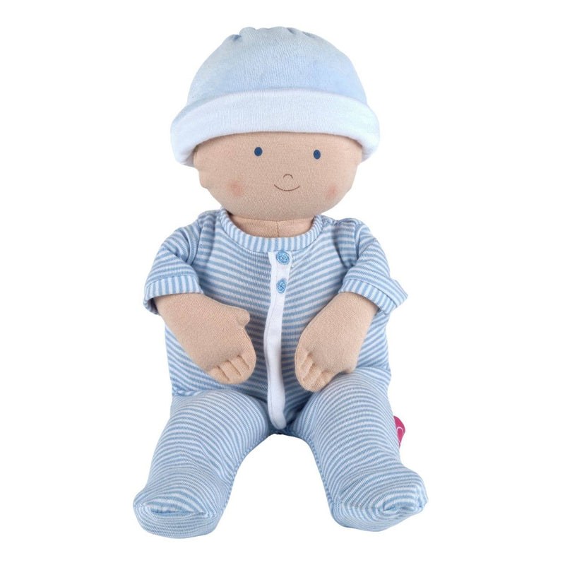 Baby Boy Doll in Blue Onesie