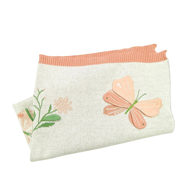 Butterfly 3D Organic Knit Baby Blanket