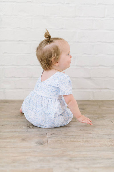 Rosie Romper - Blue Bunnies