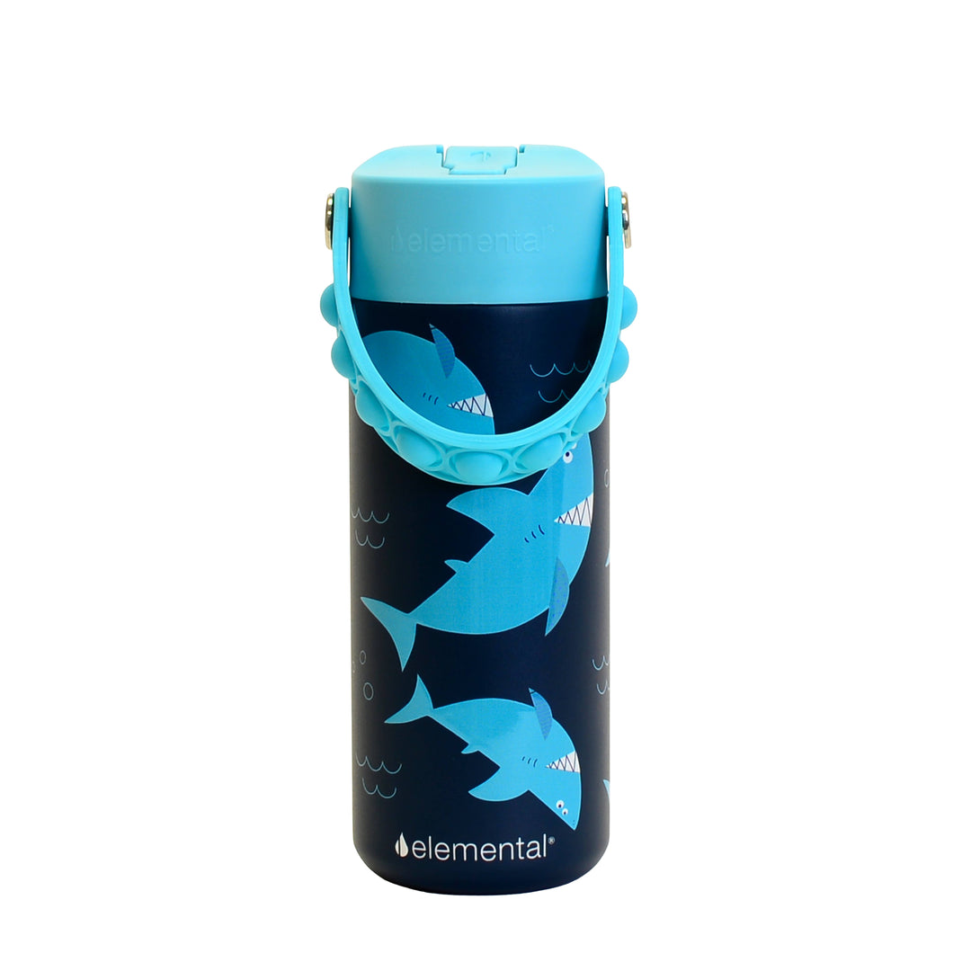 Fidget Handle Bottle 18oz - Sharks Ahoy